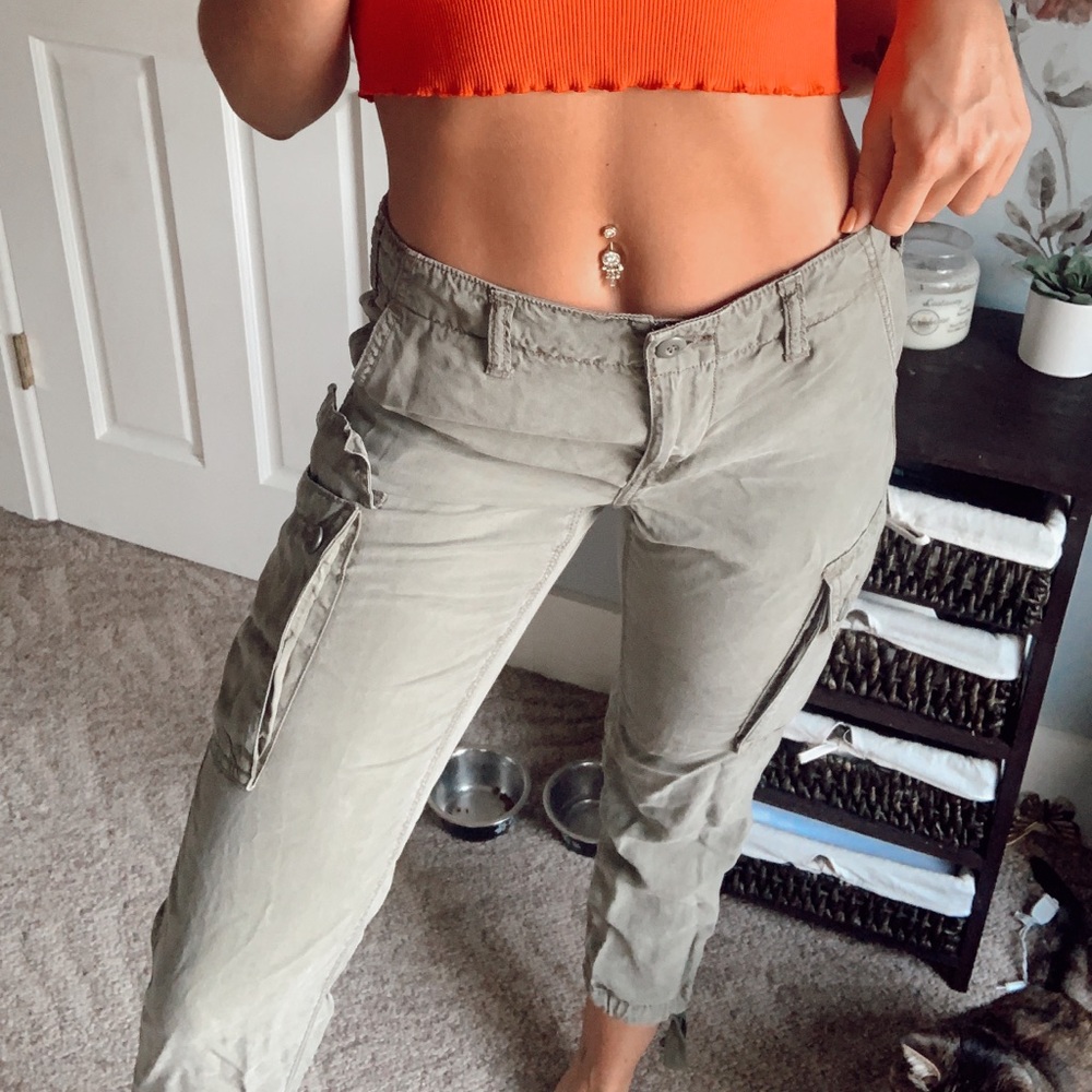Army green pants